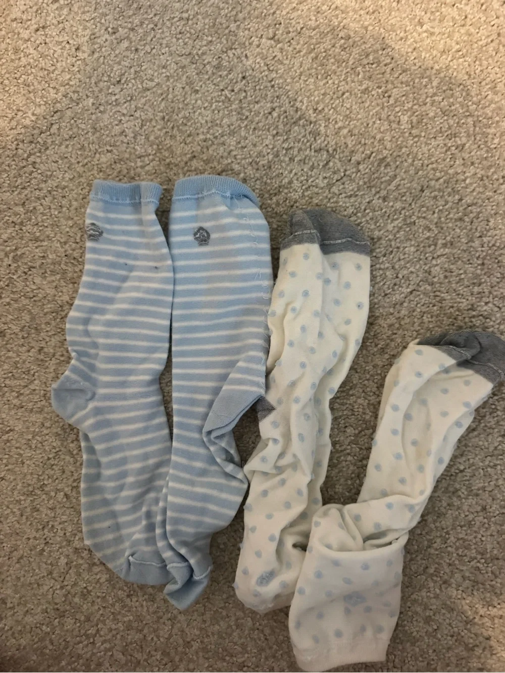Women Kate Spade Light Blue Patterned Socks - Pair